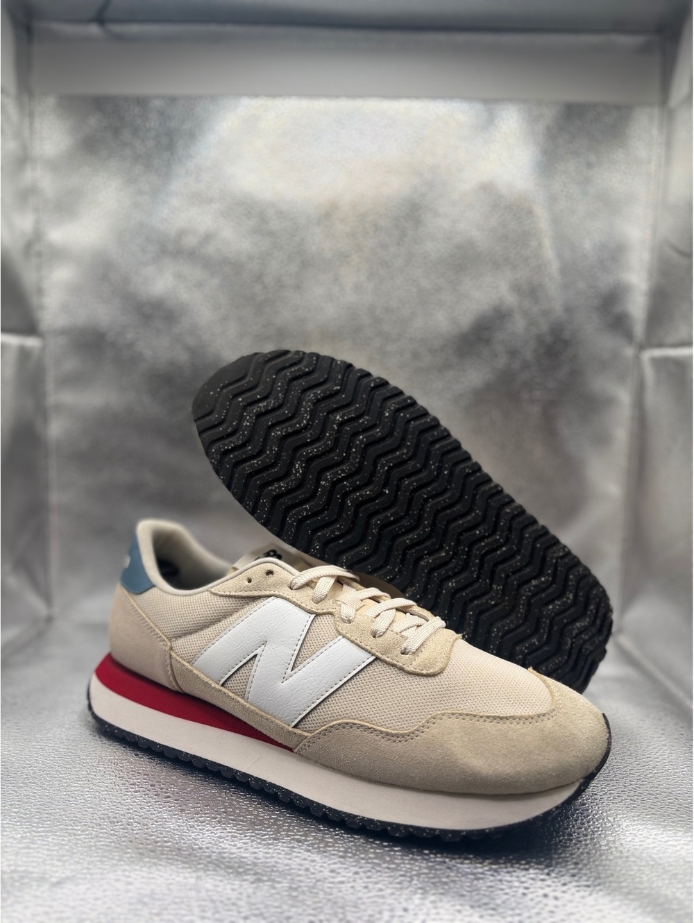 New balance 237 linen elemental blue red